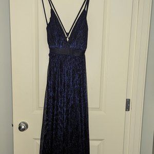Metallic Blue Gown